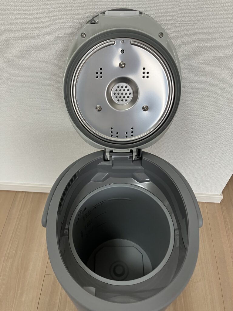 象印加湿器の蓋を開けた中身